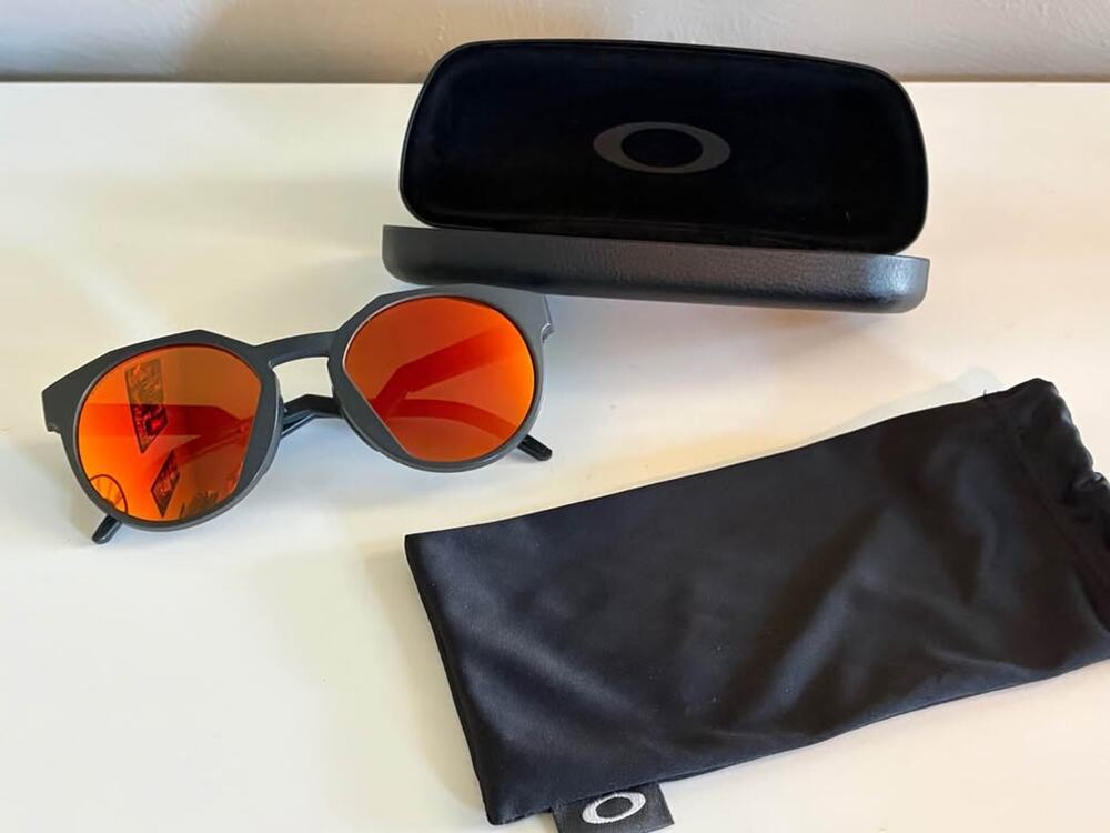 Oakley HSTN Sunglasses Black Prizm Ruby Matte Lenses Case 52mm (0249)